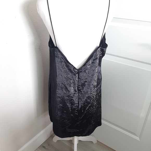 Top shop shimmer velvet mini slip dress 10 - Picture 4 of 13